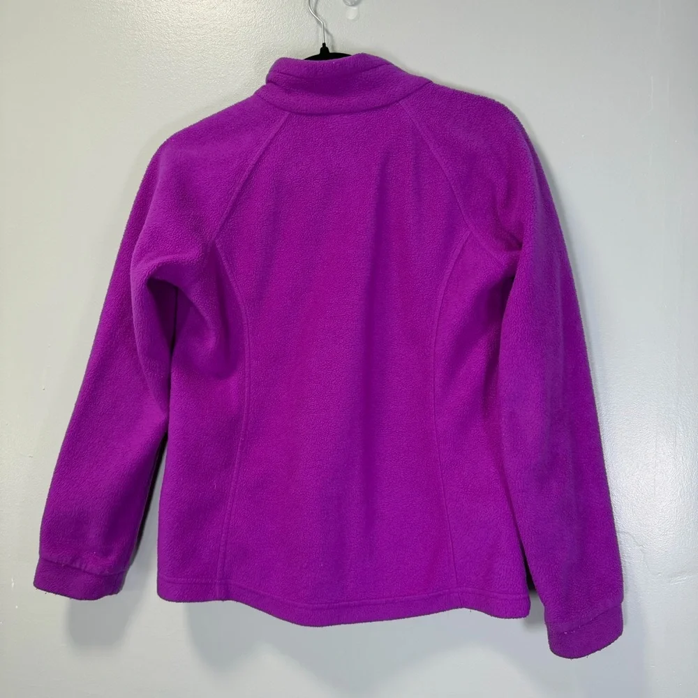 Columbia Girl’s Vibrant Magenta Fleece Jacket Sz 14/16 Large‎ - Picture 9 of 10